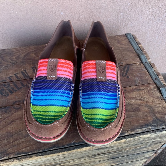 Ariat Cruiser Palm Brown Serape Slip-On Shoe - Picture 1 of 8